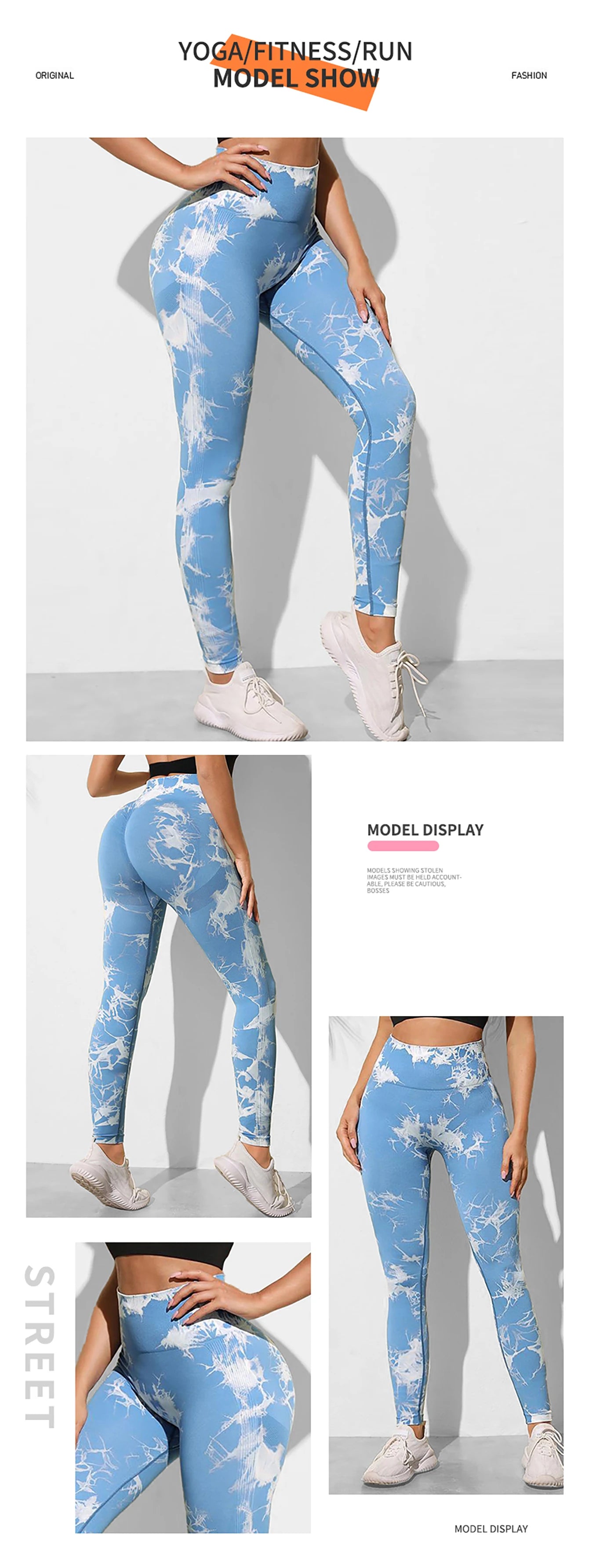 Tie Dye Yoga Pants Sport Leggings