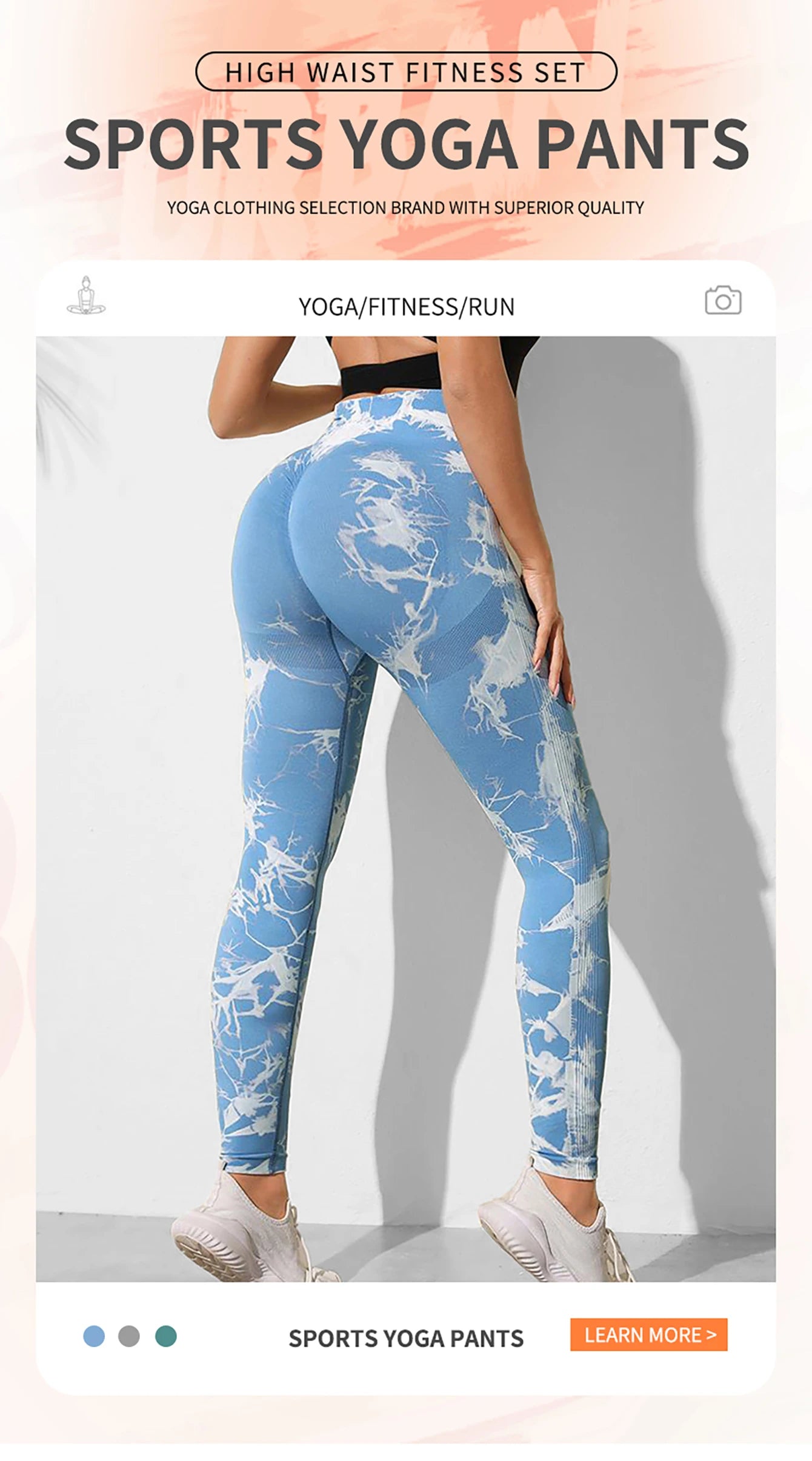 Tie Dye Yoga Pants Sport Leggings