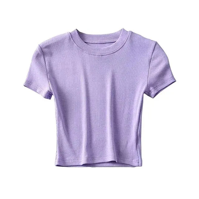 Women's Short Sleeve Crop Top